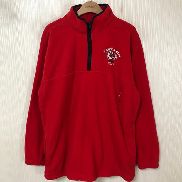 NFL 캔자스시티 치프스 하프집업 플리스자켓 L(해외)