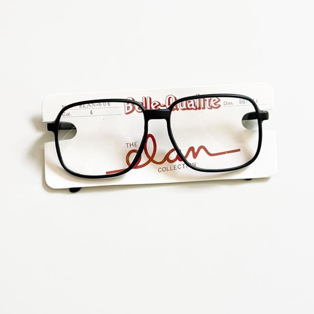 80s ALAN 블랙 뿔테 레트로 스퀘어 빈티지 안경