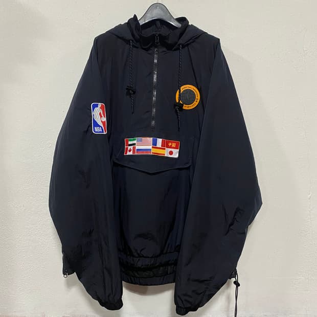 NBA 나이키 팀31 코트 사이드 아노락 자켓 블랙 L