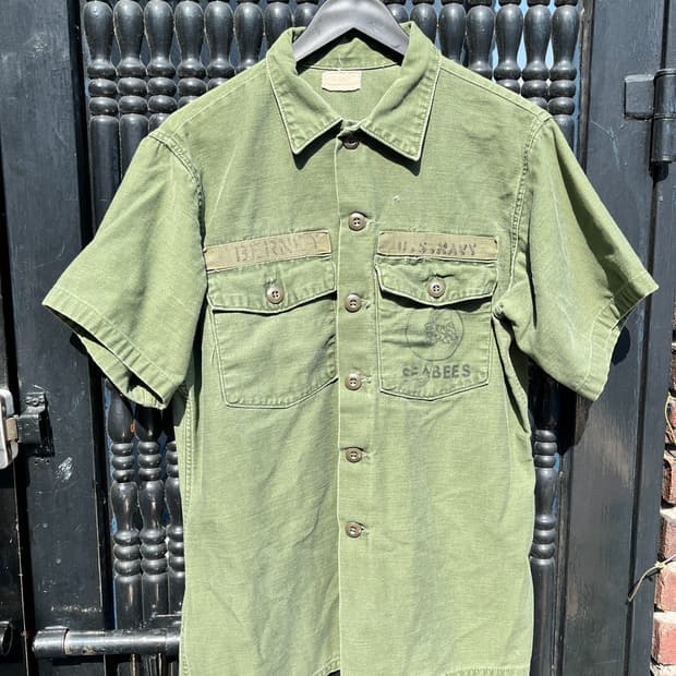 70s Vintage US Navy OG-107 Utility Shirt