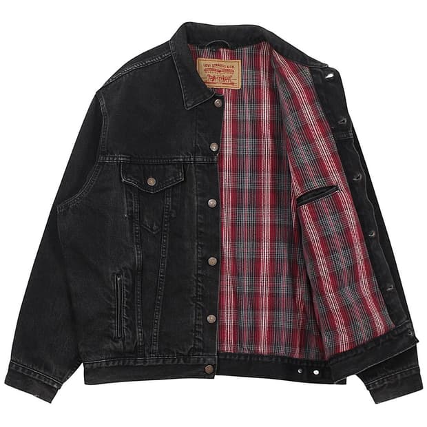 1995 USA 리바이스 70699-4159 블랙 데님 자켓 빈티지 미제