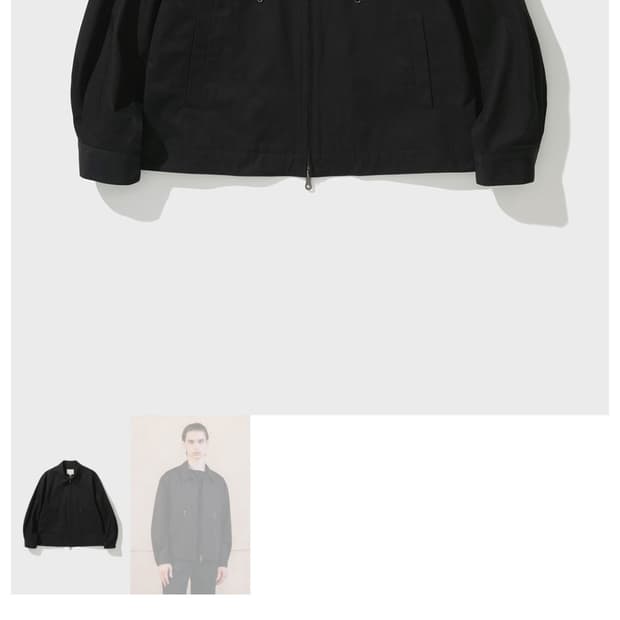 셔터 자켓 GABARDINE SWING JACKET (BLACK)