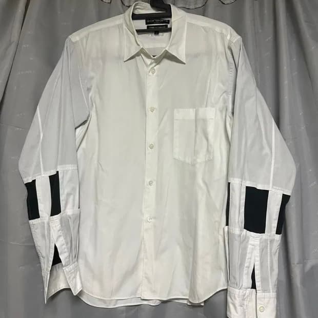 꼼데 옴므 플러스 배색 셔츠