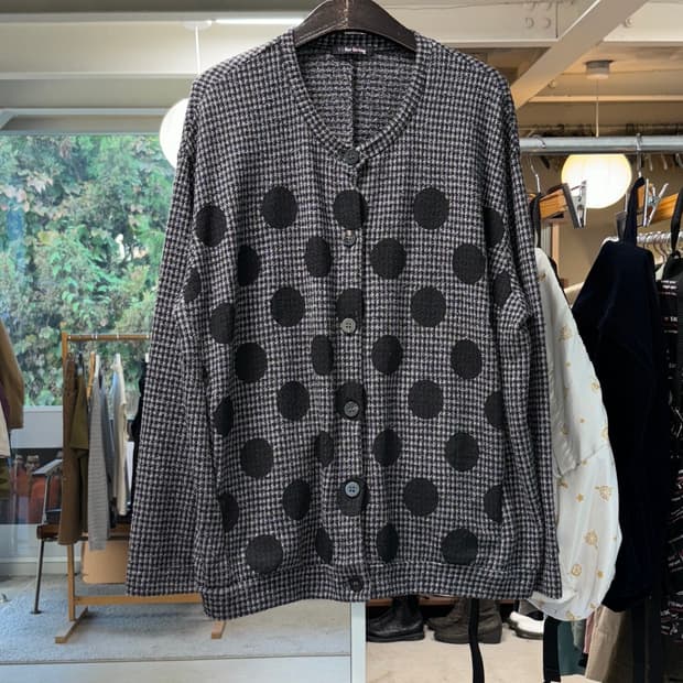 Y's for living 도트 건클럽 가디건