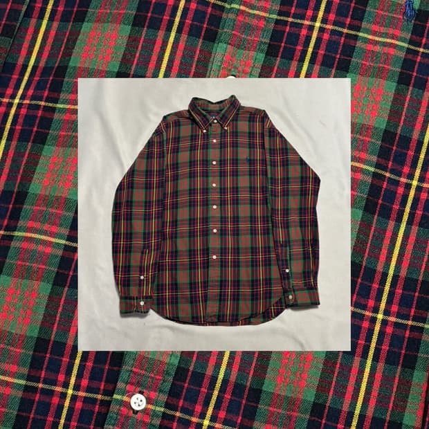 폴로랄프로렌 체크 너드 셔츠