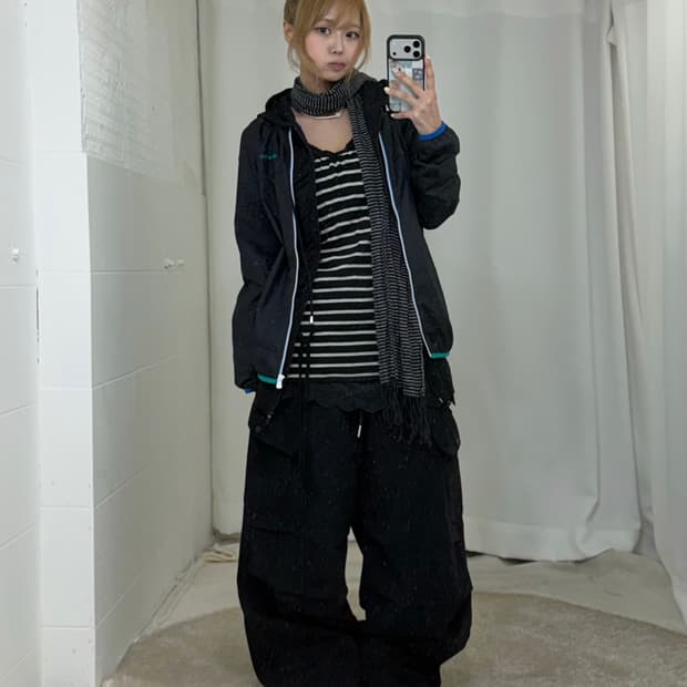 무채색 아디다스 바람막이 너드 러힙 니혼진 코디세트