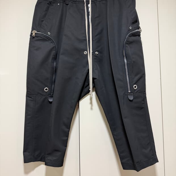 Rick Owens 바우하우스 크롭 팬츠 블랙 