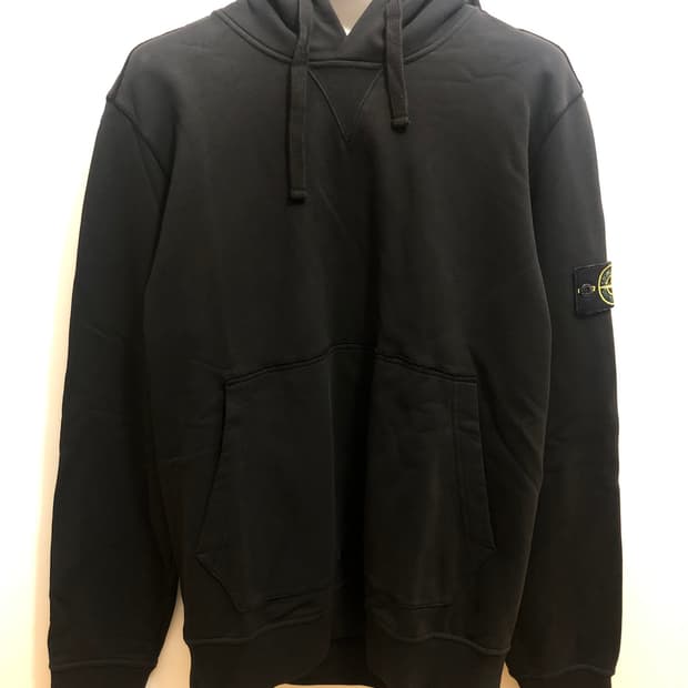 [XL] 스톤아일랜드 와펜 패치 후드 블랙