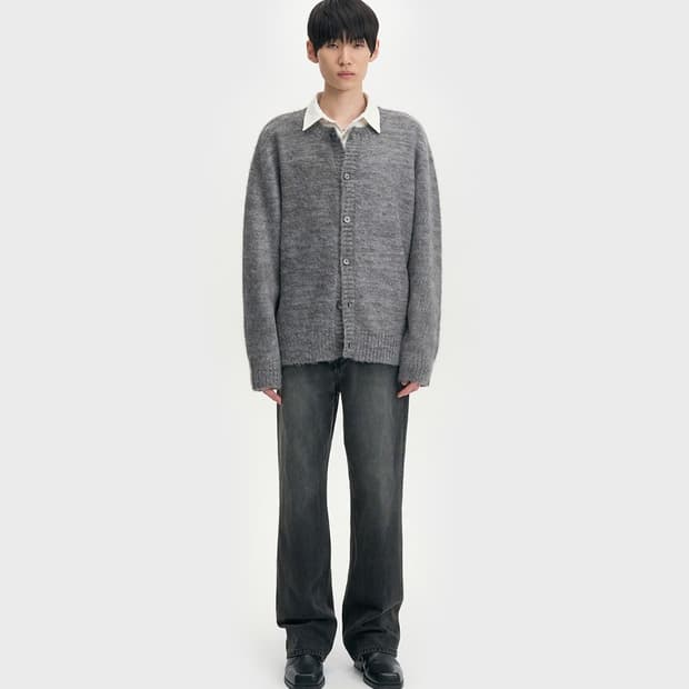 벨리에 브러쉬드 탐 가디건