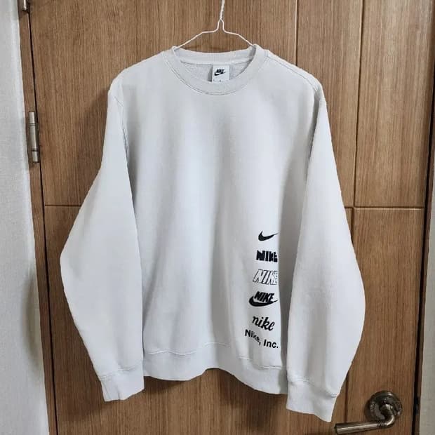 (95)나이키 클럽 플리스 브러쉬드백 크루 맨투맨