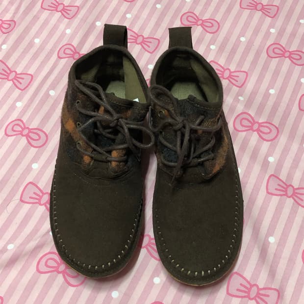 콜롬비아 군밤 체크 워커 하구미 모리 아메카지