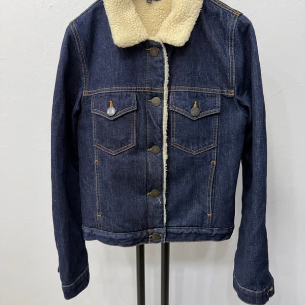 정품) 마쥬 여성 양털 데님 청자켓 40