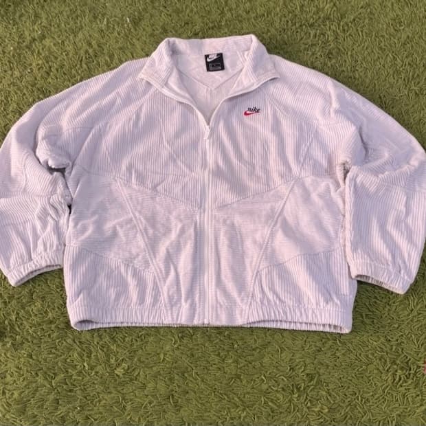 나이키 코듀로이 화이트 자켓 100/L