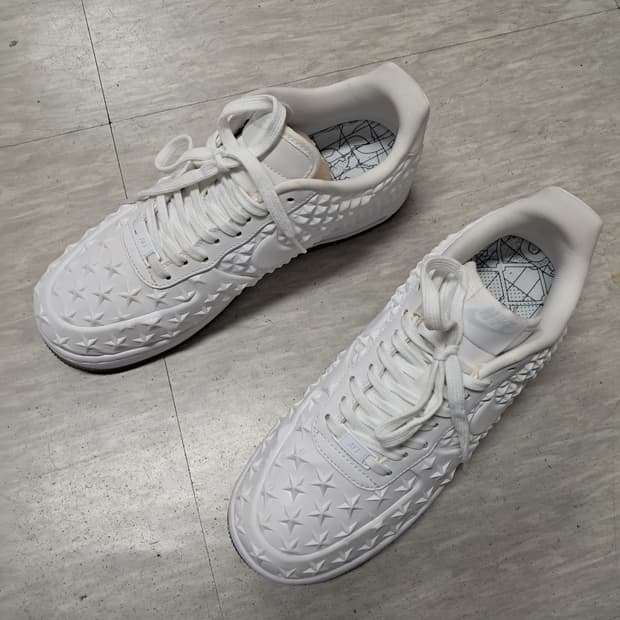 나이키 에어포스1 올백 별 패턴 스니커즈