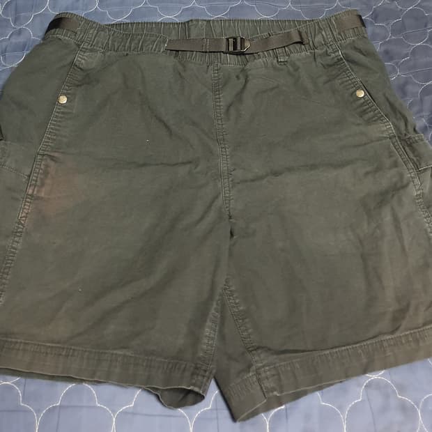 (해외판) 노스페이스 화이트라벨 립스탑 벨트 카고 쇼츠팬츠 블랙 (XL)