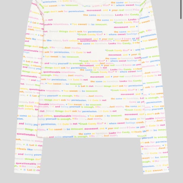 샵페어리 jersey pattern long top (C.C.R)