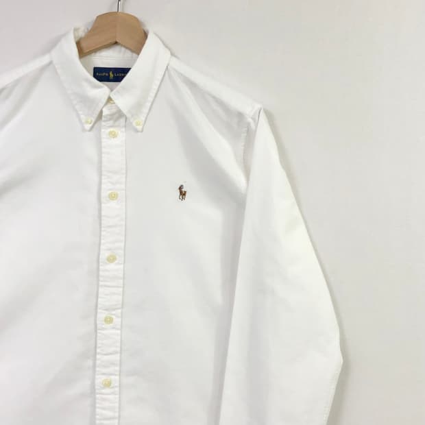 L 폴로 새상품급 옥스포드 화이트 셔츠