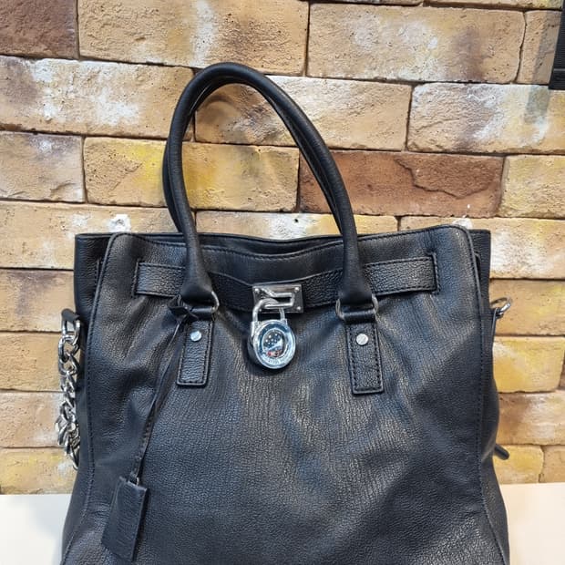 마이클코어스 블랙 해밀턴 토트백