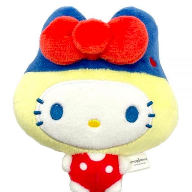 해외반다이 타마고치 x 산리오 마메치 x 헬로키티 볼 체인