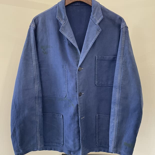 40'S FRENCH WORK JACKET_moleskin #19 (M)