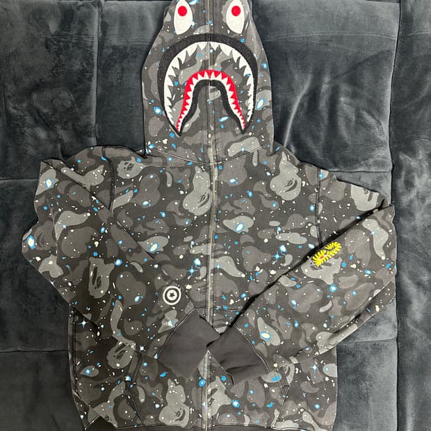 스페이스 샤크 베이프 후드집업 L