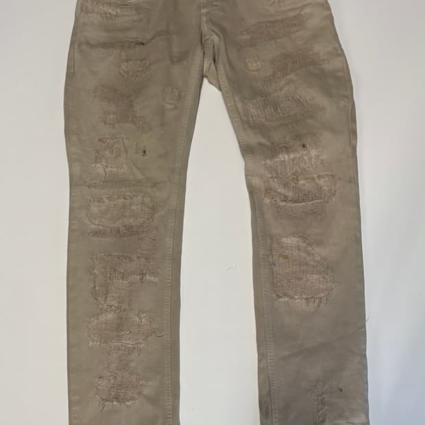 희귀!! 돌체앤가바나 아카이브 데미지 레이어드 팬츠 32.2인치