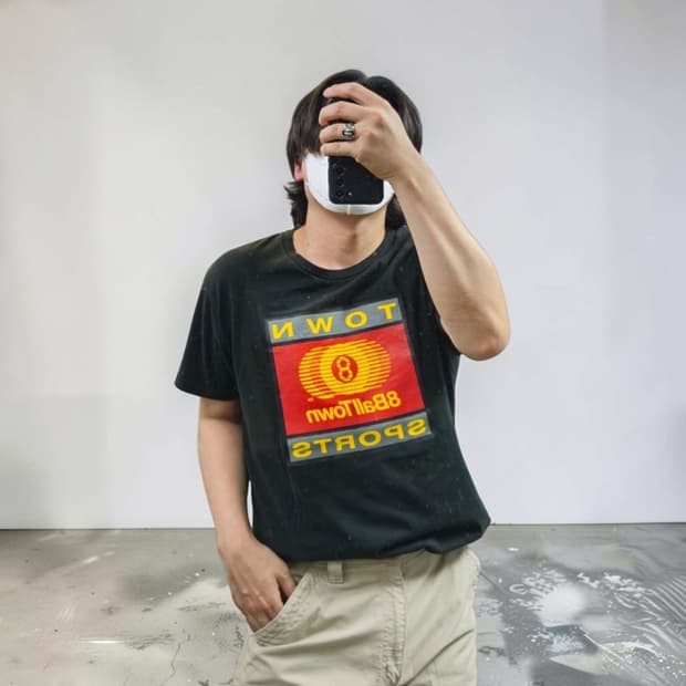 빈티지 반팔티 M0786