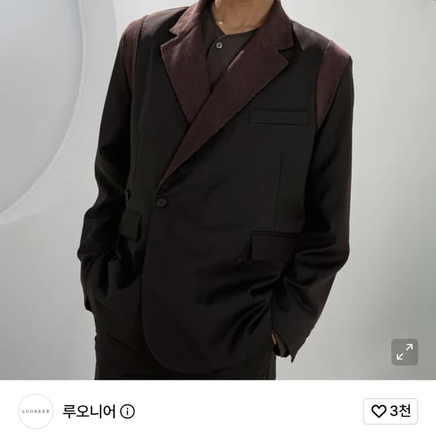 (50)루오니어 [21FW] LJ26 코듀로이 믹스 블레이저