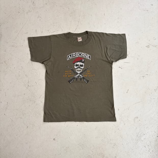 80s USA Airborne 로스트 보이즈 빈티지 반팔티 M