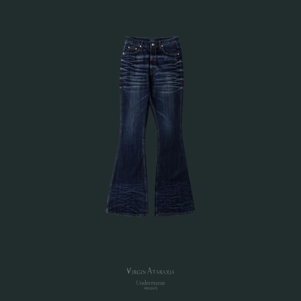 새상품] 언더마이카 플레어팬츠 인디고 1