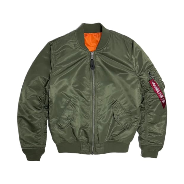 알파인더스트리 ma-1 리버서블 항공점퍼 블루종 자켓