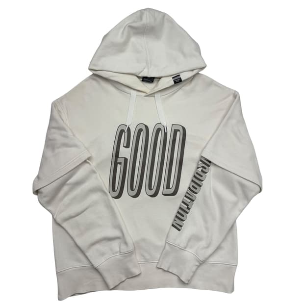 미하라 야스히로 X GU 화이트 레이어드 후드티 L