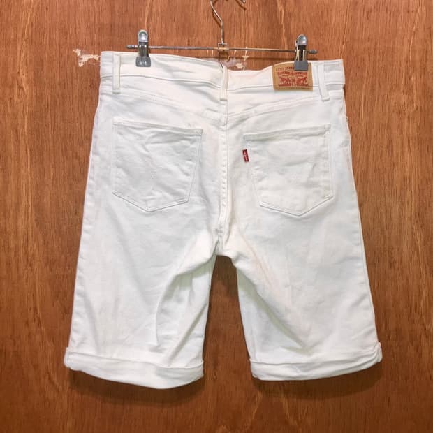 (30) Levis 리바이스 데님 쇼츠 반바지 아이보리