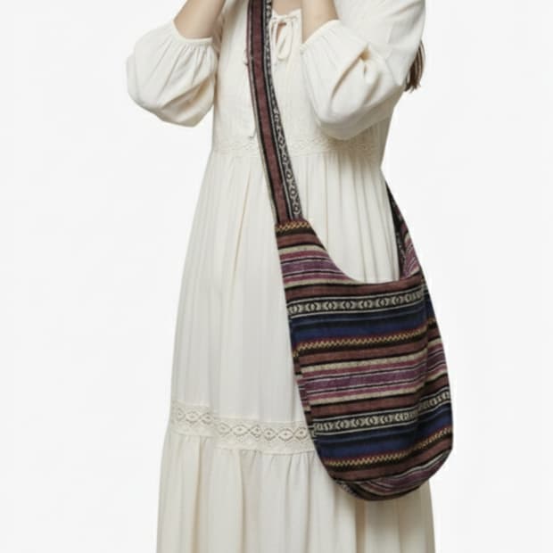 에스닉 패턴 크로스백/모리걸/히피 보헤미안