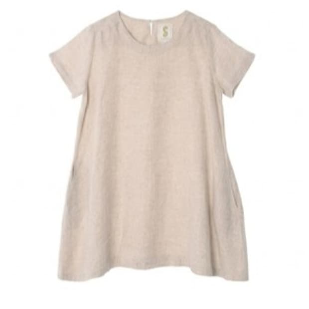 포켓 루즈 린넨 원피스