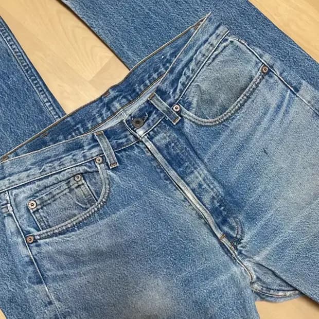 USA 80s, 리바이스 501 데님 팬츠 블랭크탭 