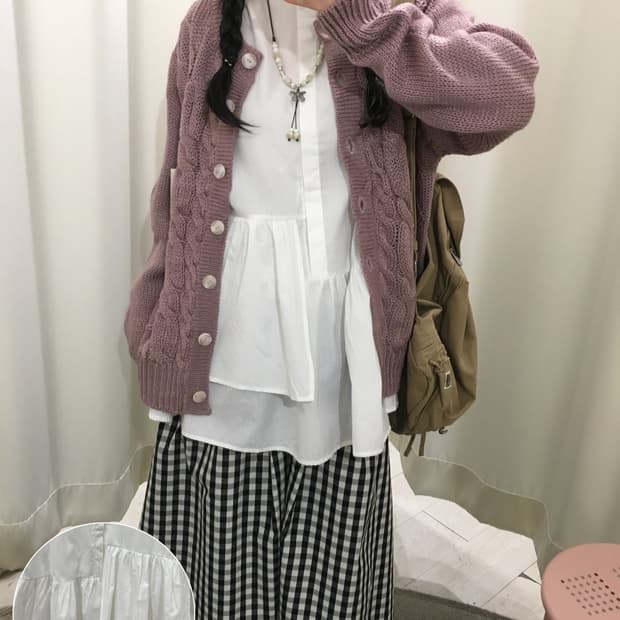 Pure Asymmetry Frill Blouse