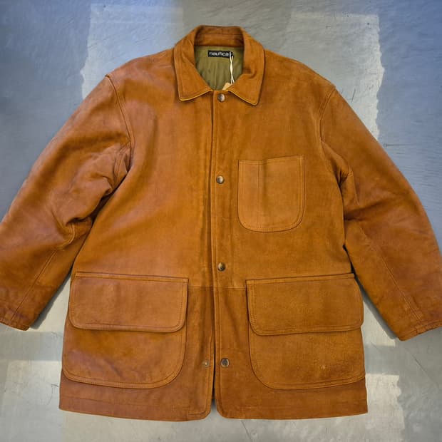 90s NAUTICA 양가죽 자켓