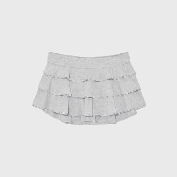 글로니(glowny) PICOT FRILL 피콧 프릴 미니 스커트 M