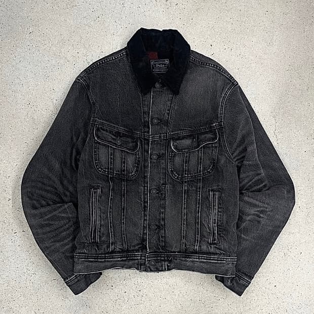 폴로 랄프로렌 버팔로 블랙 데님 자켓