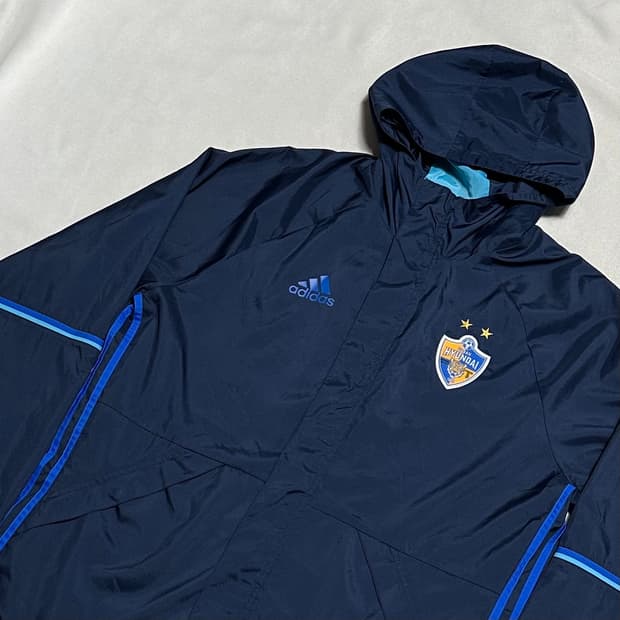 115 아디다스 울산 HD FC 네이비 바람막이 