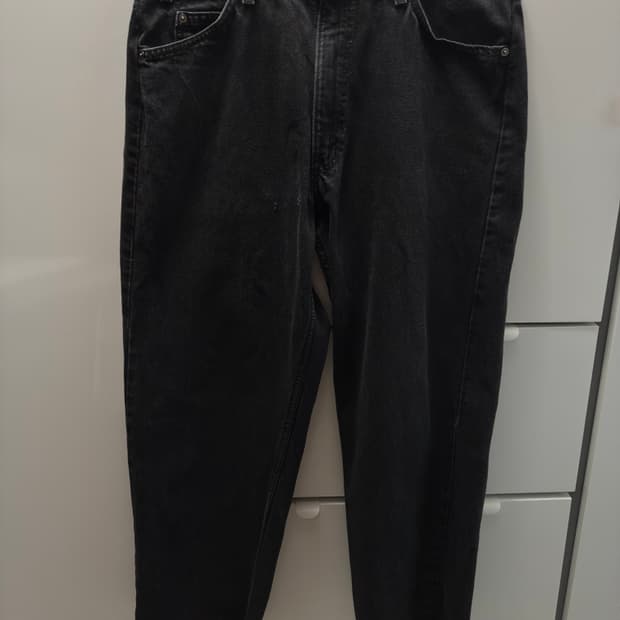 90s levis 565 black orange tab !