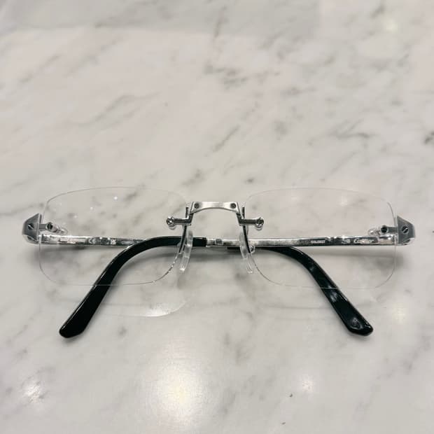 (새상품급) 까르띠에 CT04070 실버 산토스 안경