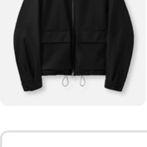 라퍼지 스토어 / 버핑레더 미니멀 포켓 블루종