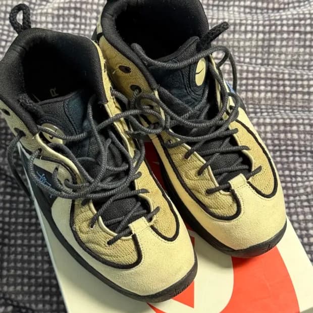 나이키 x 스투시 에어 페니 2 라탄 앤 라임스톤 275