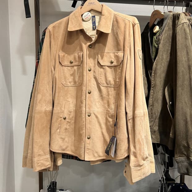 폴로랄프로렌 리버시블 스웨이드 셔츠 자켓