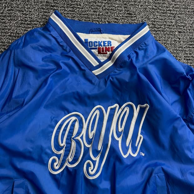 빈티지 올드스쿨 빅로고 웜업 풀오버 아노락 3140