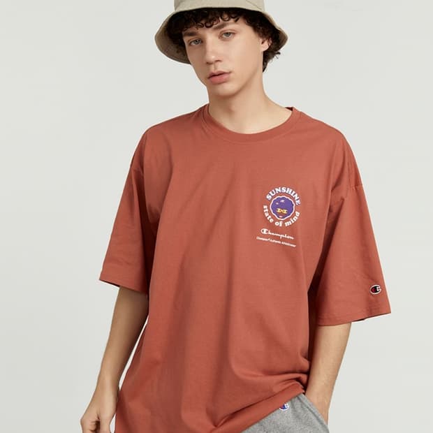 챔피온 선샤인 그래픽 반팔 티셔츠