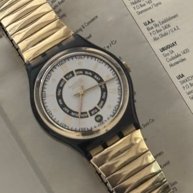 스와치 AG 1994 Day Date gold