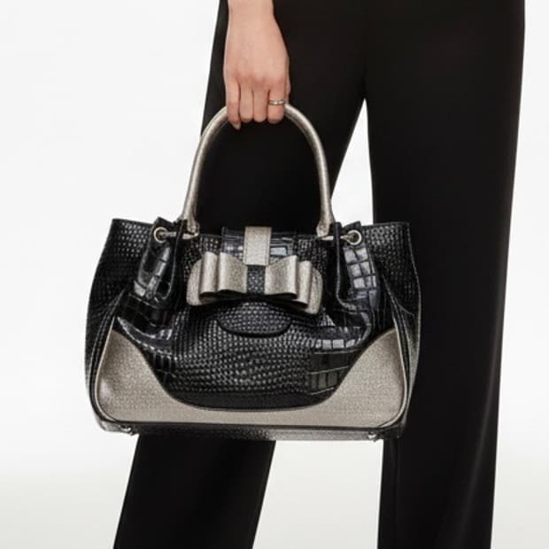 로마젤라 크로커다일 핸드백 